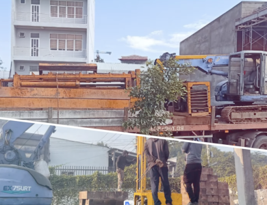 Ép Cọc Bê Tông Tuyến Thủy