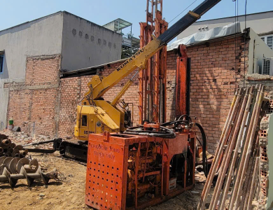 Ép neo hẻm nhỏ: Giải pháp ép cọc cho nhà phố mặt bằng hẹp