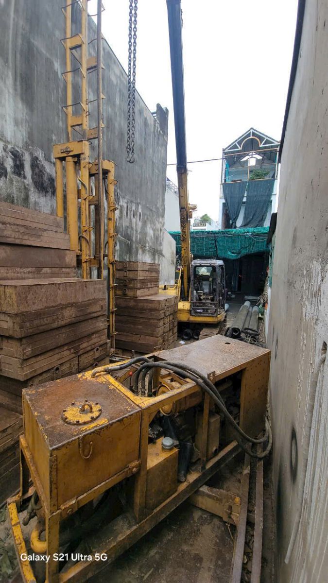 Ép cọc ly tâm nhà phố